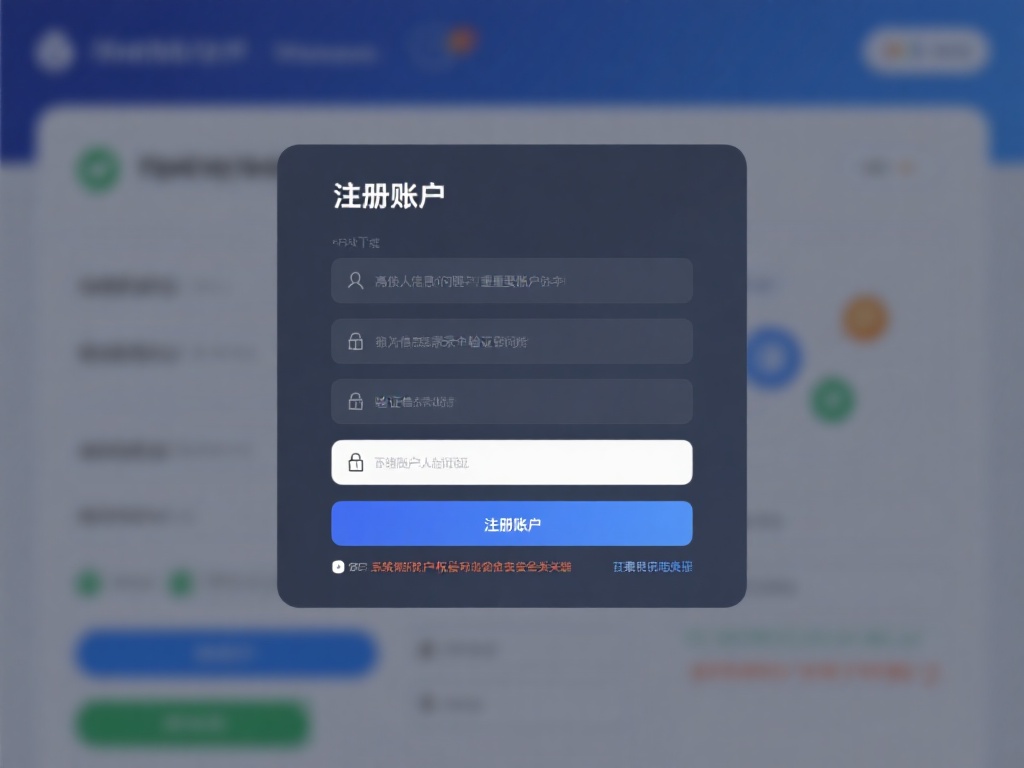下载安装完成后，下一步就是注册账户。注册页面将要求