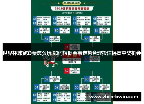 世界杯球赛彩票怎么玩 如何根据赛事走势合理投注提高中奖机会