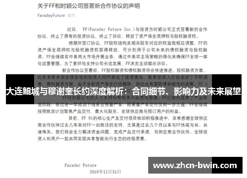 大连鲲城与穆谢奎长约深度解析：合同细节、影响力及未来展望
